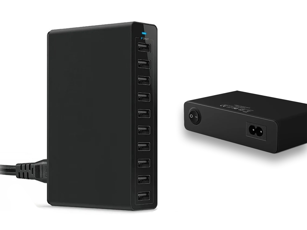 Estación Multicarga conexión USB – Estación de carga con 10 puertos USB