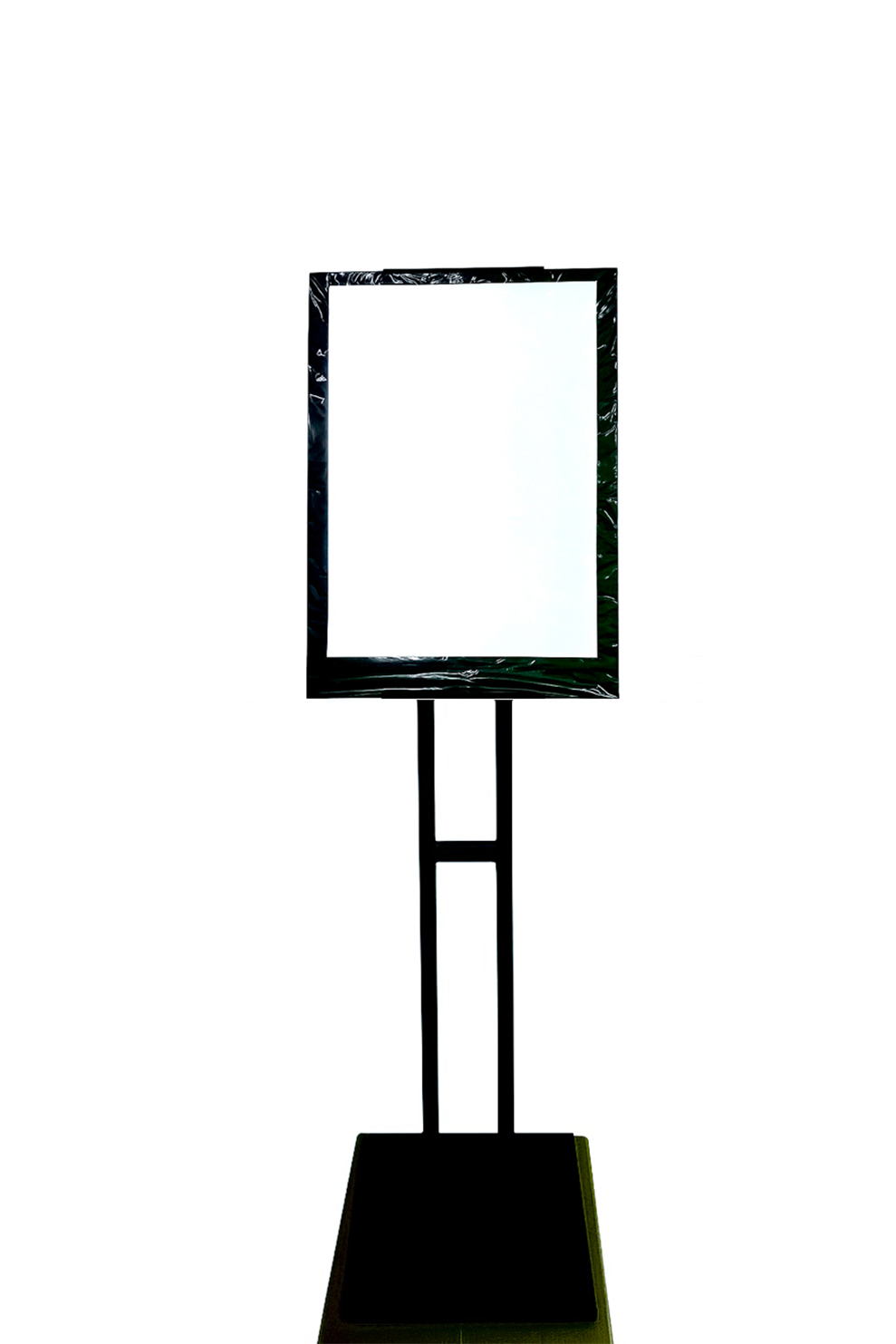 Lighting Menu Front S – Exhibidor retroiluminado con pedestal inserto tamaño 29.7 x 42